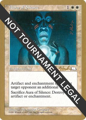 Aura of Silence - 1998 Brian Hacker (WTH) card from World Championship Decks