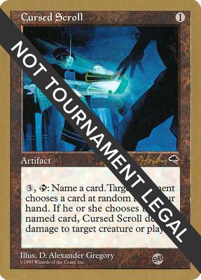 Cursed Scroll - 1998 Brian Hacker (TMP) (SB) card from World Championship Decks