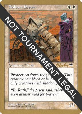 Soltari Priest - 1998 Brian Hacker (TMP) card from World Championship Decks