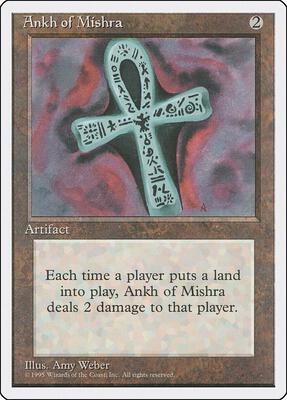 Ankh of Mishra card from Fourth Edition
