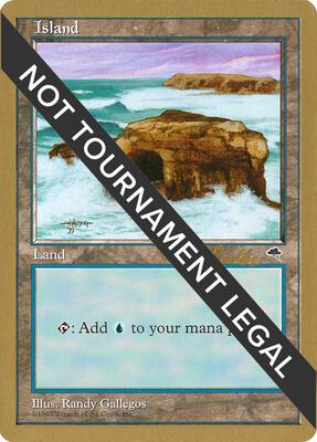 Island (Crashing Waves) - 1998 Randy Buehler (TMP) card from World Championship Decks