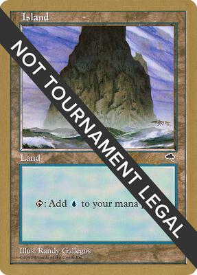 Island (Spire) - 1998 Randy Buehler (TMP) card from World Championship Decks