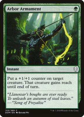 Arbor Armament card from Dominaria