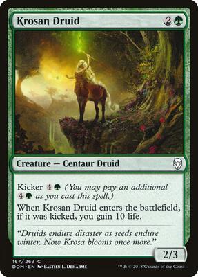 Krosan Druid card from Dominaria