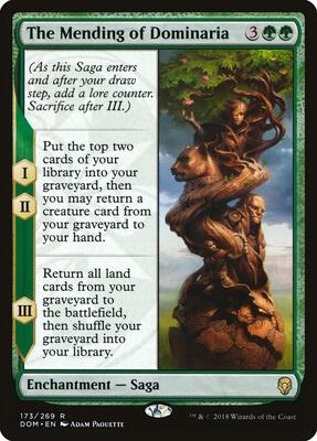 The Mending of Dominaria card from Dominaria