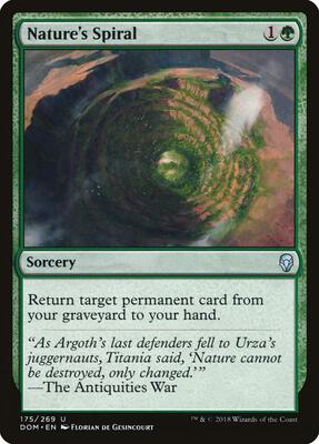 Nature's Spiral card from Dominaria