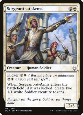 Sergeant-at-Arms card from Dominaria