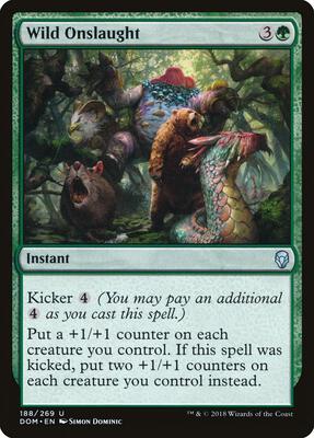 Wild Onslaught card from Dominaria