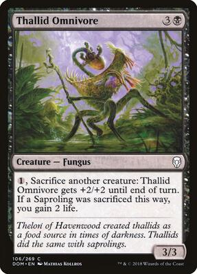 Thallid Omnivore card from Dominaria