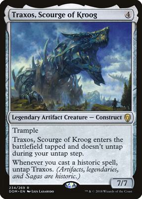 Traxos, Scourge of Kroog card from Dominaria