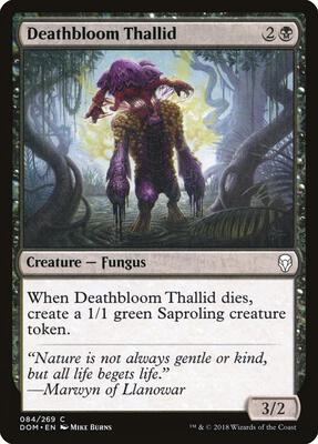 Deathbloom Thallid card from Dominaria