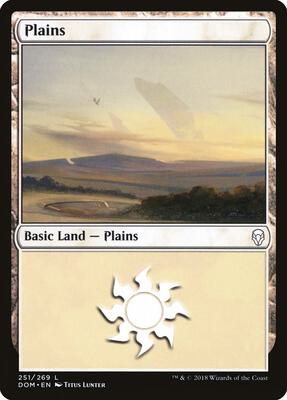 Plains (251) card from Dominaria