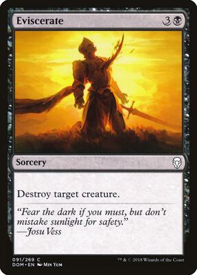 Eviscerate card from Dominaria