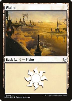 Plains (252) card from Dominaria