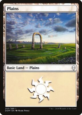 Plains (253) card from Dominaria