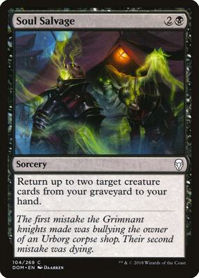 Soul Salvage card from Dominaria