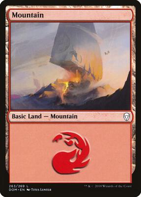 Mountain (263) card from Dominaria