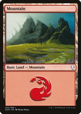 Mountain (265) card from Dominaria