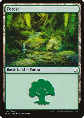 Forest (269) card from Dominaria