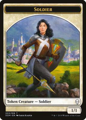 Soldier Token card from Dominaria