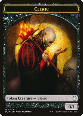 Cleric Token card from Dominaria