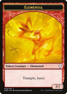 Elemental Token card from Dominaria