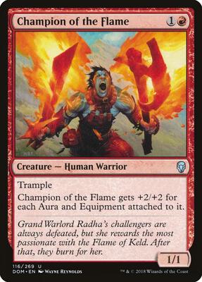 Champion of the Flame card from Dominaria