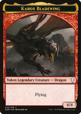 Karox Bladewing Token card from Dominaria