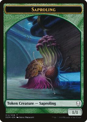Saproling Token (012) card from Dominaria