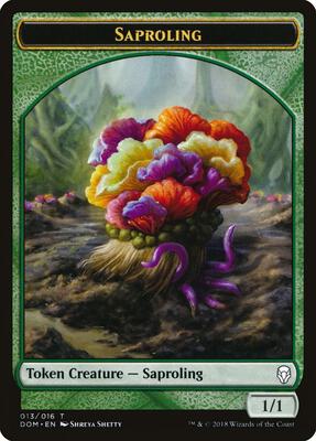 Saproling Token (013) card from Dominaria