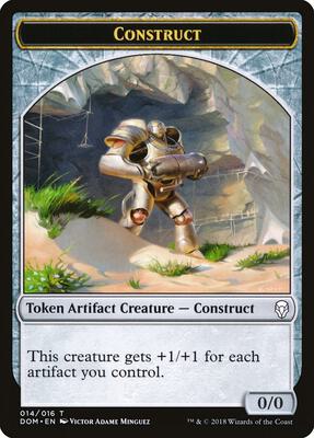 Construct Token card from Dominaria