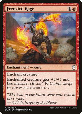 Frenzied Rage card from Dominaria