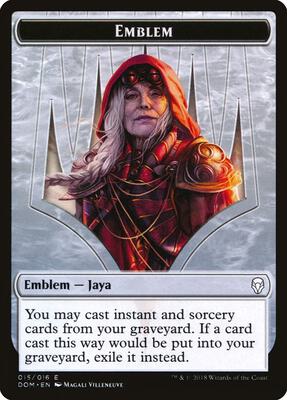 Emblem - Jaya Ballard card from Dominaria