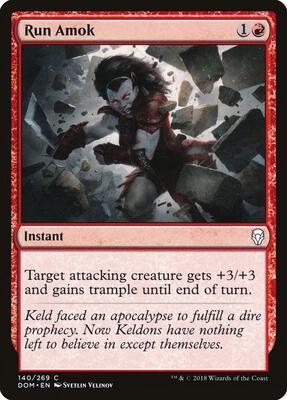 Run Amok card from Dominaria