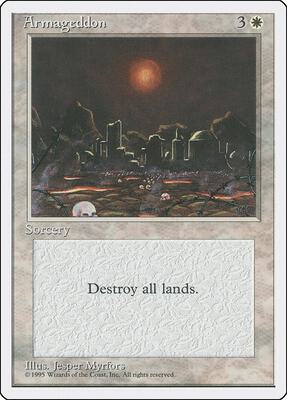Armageddon card from Fourth Edition