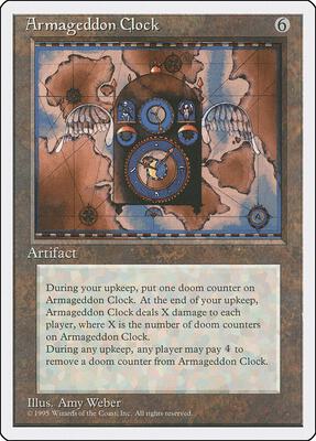Armageddon Clock card from Fourth Edition