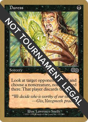 Duress - 1999 Jakub Slemr (USG) card from World Championship Decks