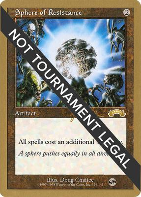 Sphere of Resistance - 1999 Jakub Slemr (EXO) (SB) card from World Championship Decks