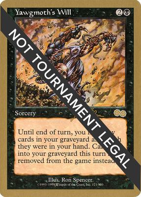 Yawgmoth's Will - 1999 Jakub Slemr (USG) card from World Championship Decks