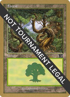 Forest (347) - 1999 Matt Linde (6ED) card from World Championship Decks