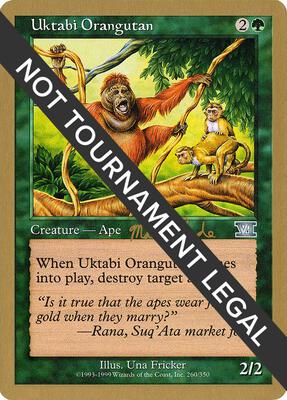 Uktabi Orangutan - 1999 Matt Linde (6ED) card from World Championship Decks