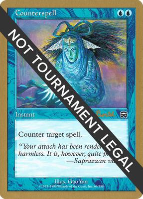 Counterspell - 2001 Alex Borteh (MMQ) card from World Championship Decks