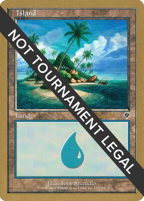 Island (335) - 2001 Alex Borteh (INV) card from World Championship Decks