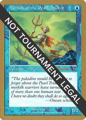 Merfolk of the Pearl Trident - 2001 Alex Borteh (7ED) card from World Championship Decks