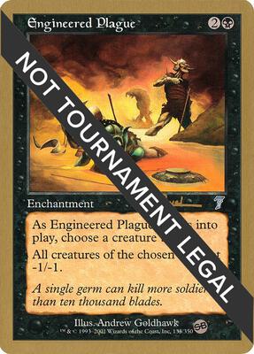 Engineered Plague - 2001 Antoine Ruel (7ED) (SB) card from World Championship Decks