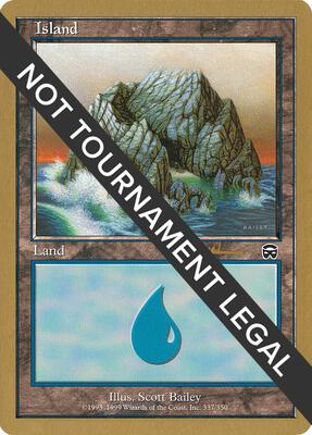 Island (337) - 2001 Antoine Ruel (MMQ) card from World Championship Decks