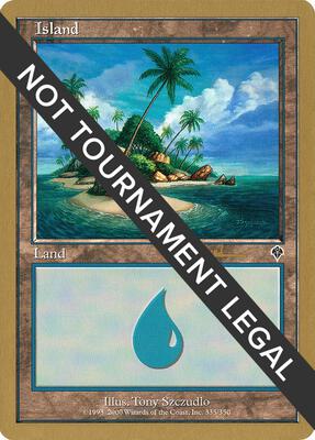 Island (335) - 2001 Antoine Ruel (INV) card from World Championship Decks