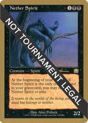 Nether Spirit - 2001 Antoine Ruel (MMQ) card from World Championship Decks