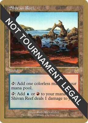 Shivan Reef - 2001 Antoine Ruel (APC) card from World Championship Decks