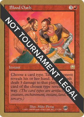 Blood Oath - 2001 Jan Tomcani (MMQ) (SB) card from World Championship Decks